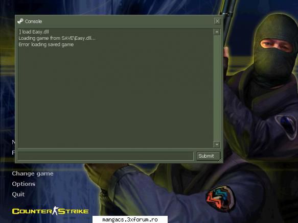 am o problema  :| cand dau load la dll  imi da o eroare error loading save game  cva de genul --->
