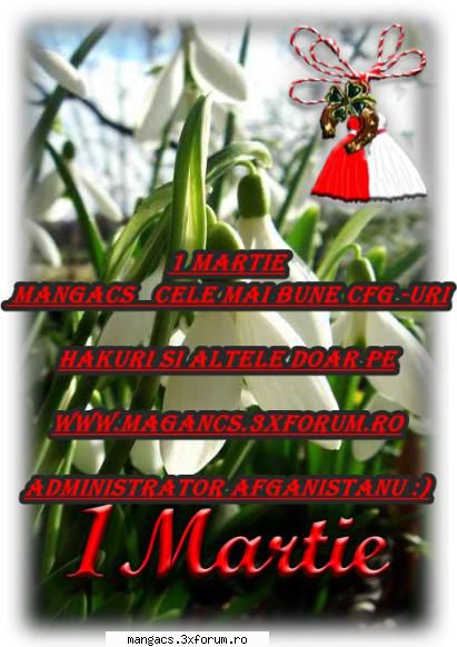 1 Martie...Sa fiti sanatosi MNG - Maine cu ocazia zilei de 1 Martie Vreau va - Counter-Strike 1.6 Cheats
