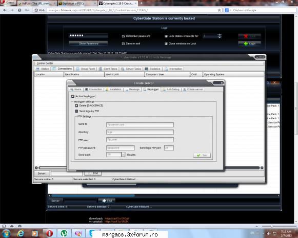 Cybergate 1.18.0 Cracked-Version [CLEAN] - @dRx. acest tool se poate folosi ca keylogger uite - Hacking Tools