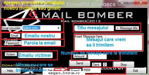 Email Bomber 2013 - Salut,azi va aduc un email bomber: Linkul de - Hacking Tools