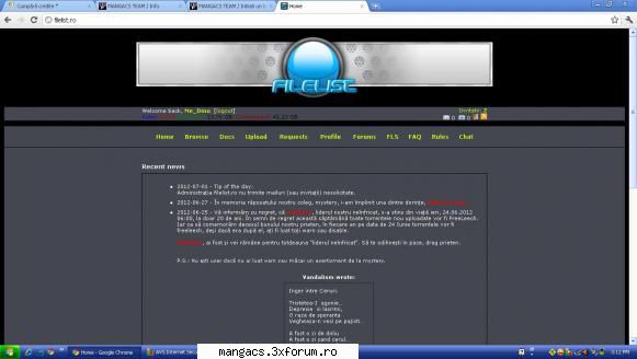 salut , am cont filelist  , si am si 2 invitatii pe el !

cont : 3 euro , il las si la 2 :)