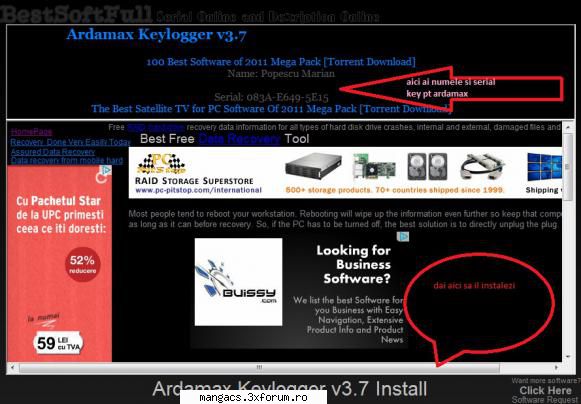 Problema cu keylogger (ardamax Keyloger) - descarca verisiunea 3.7 de aici si uite un print - Tutorials
