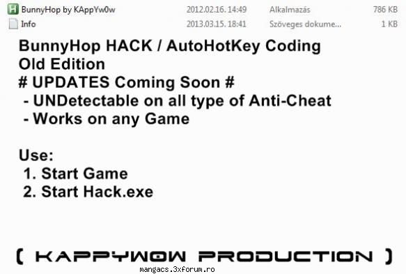UNDETECTED BunnyHop Hack 2013 [ KAppYw0w PRODUCTION] - 1. Start cs then exe 2 - Counter-Strike 1.6 Cheats