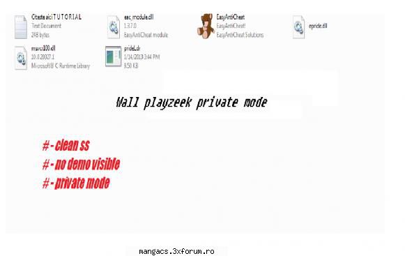 Wall playzeek update % work - # -clean ss # - no demo visible # - private - Talcioc [Anunturi vand/cumpar]